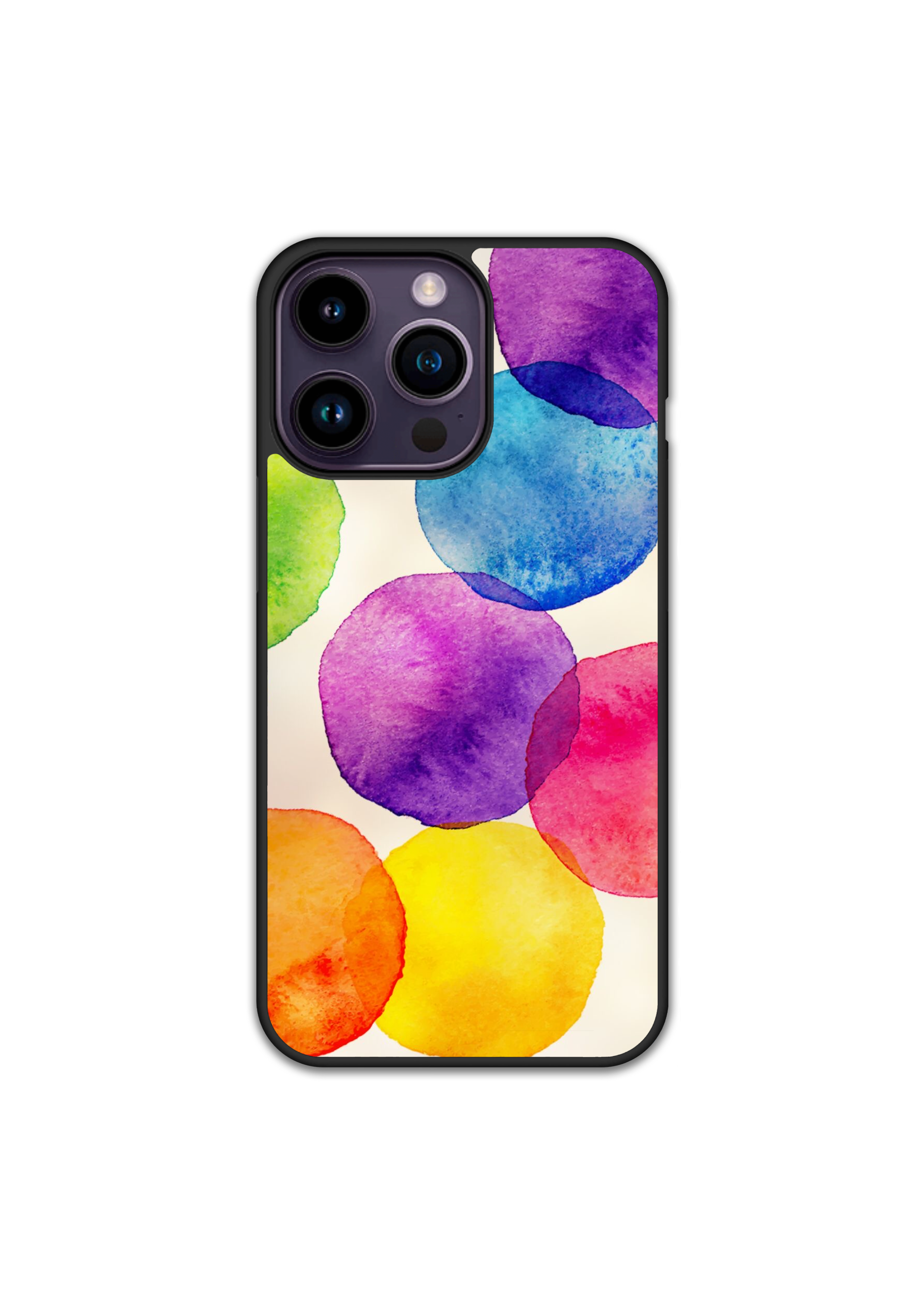 Силиконов Кейс - Pattern Watercolor Bubbles