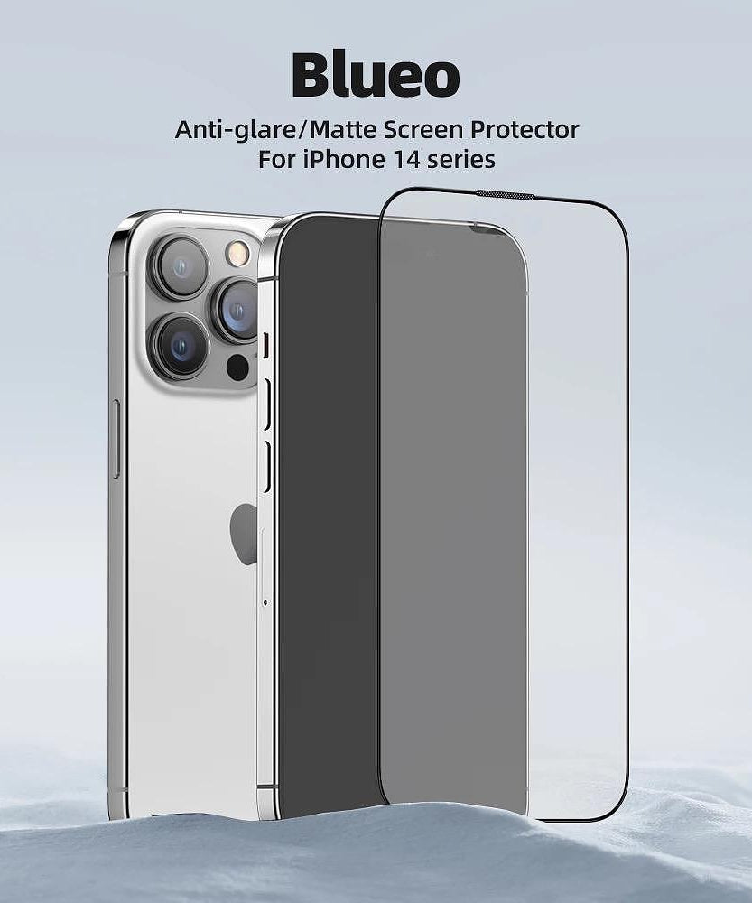 Матов протектор за iPhone от закалено стъкло - Blueo Matt Anti-Glare HD Strong