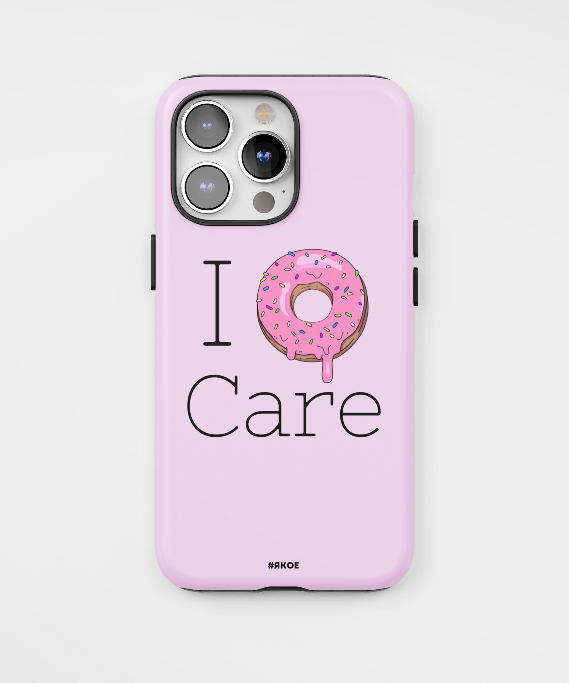 Силиконов Кейс за iPhone - "I DONUT CARE"