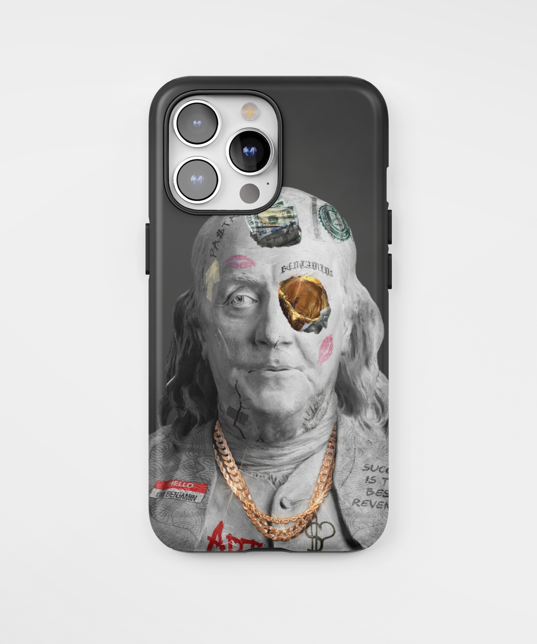 Силиконов Cash Club Кейс за iPhone - Benjamin Franklin