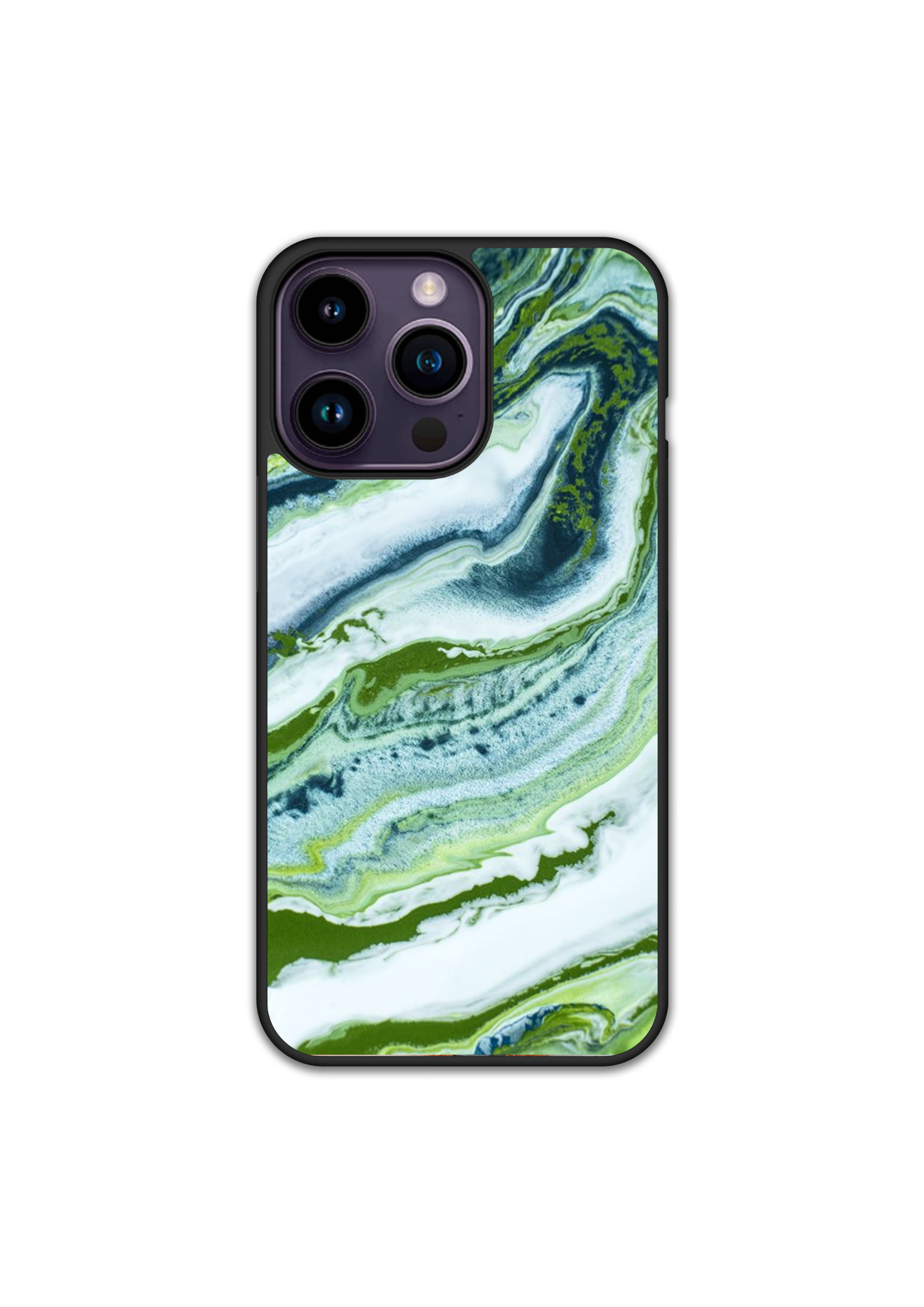 Силиконов Premium Marble Кейс - Green Dreams