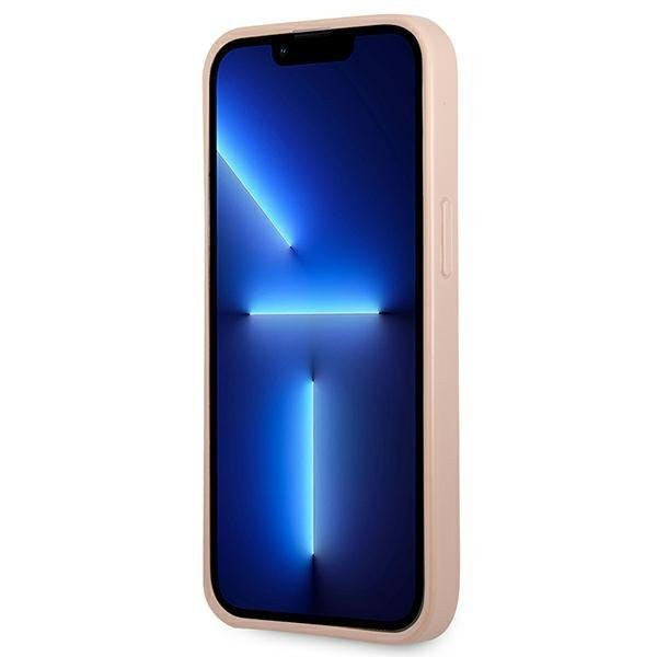 Оригинален кейс за iPhone 13 Pro Max - GUESS Saffiano Triangle Logo Cardslot