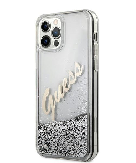 Оригинален кейс за iPhone 12 Pro Max - GUESS  Silicone Vintage Gold Logo