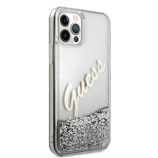 Оригинален кейс за iPhone 12 Pro Max - GUESS  Silicone Vintage Gold Logo