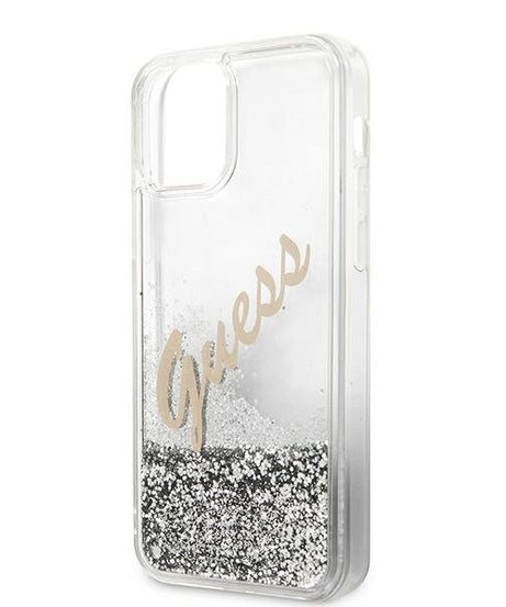 Оригинален кейс за iPhone 12 Pro Max - GUESS  Silicone Vintage Gold Logo