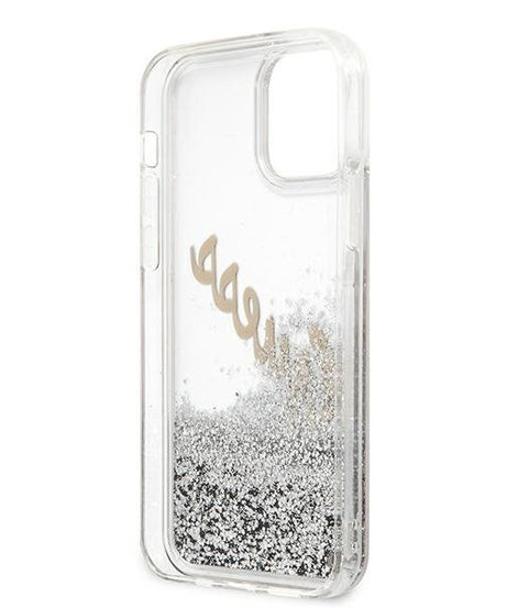 Оригинален кейс за iPhone 12 Pro Max - GUESS  Silicone Vintage Gold Logo