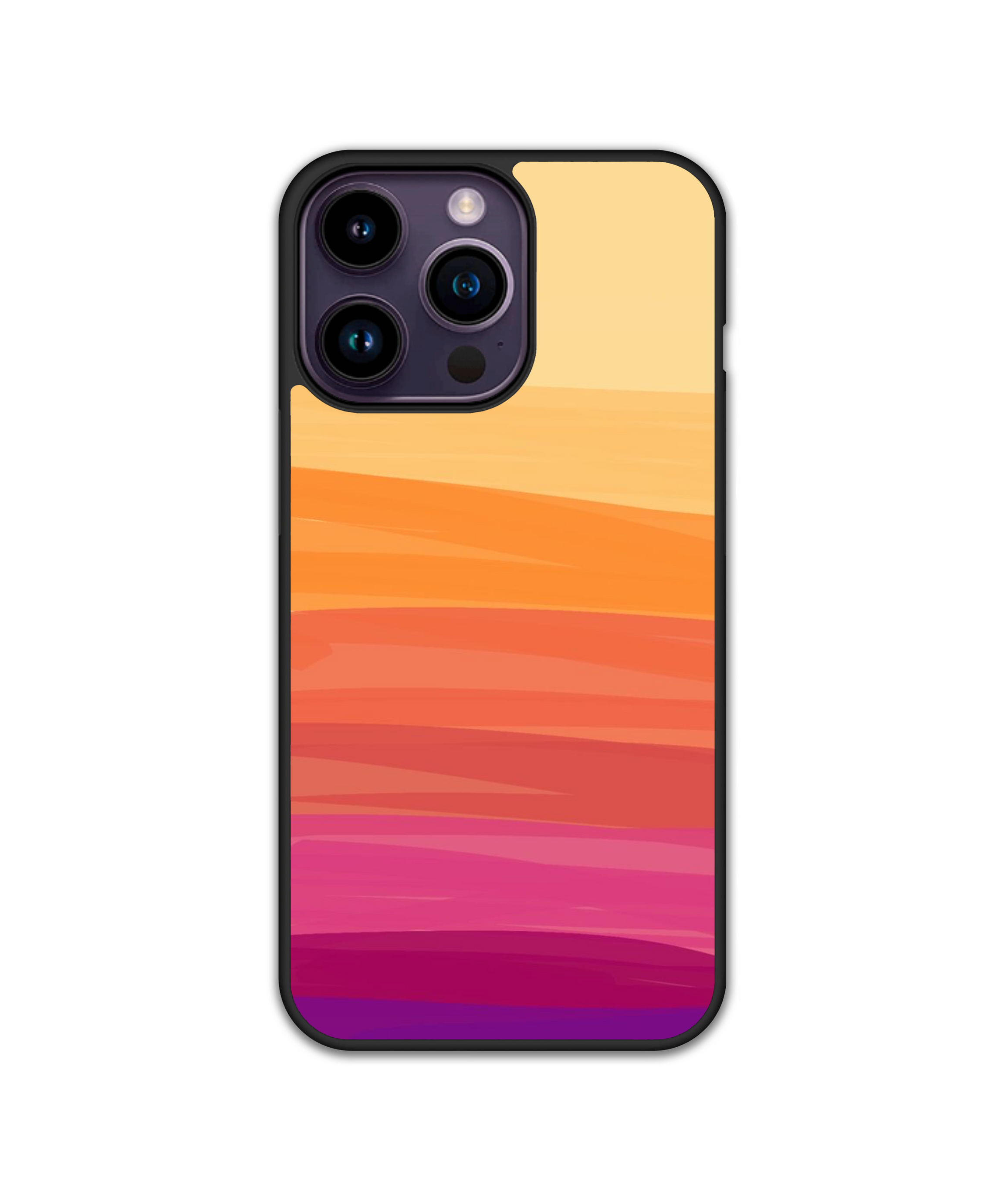 Силиконов Кейс - Pattern Sunset Ombre