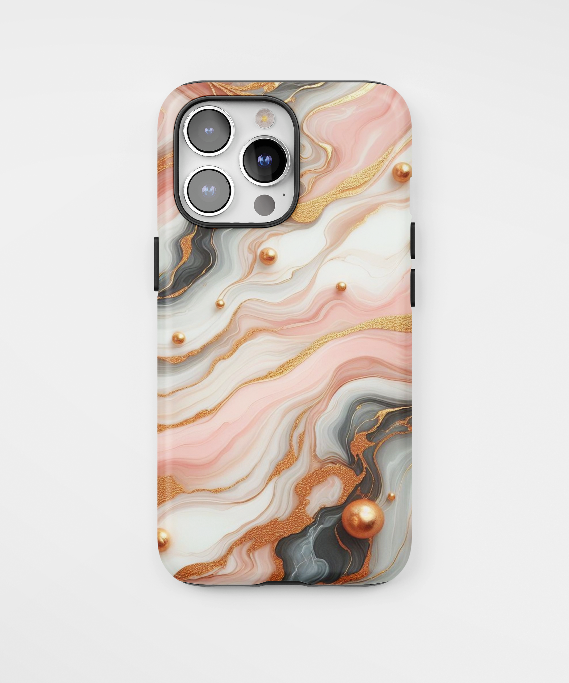 Силиконов Premium Marble Кейс за iPhone - Jewelry