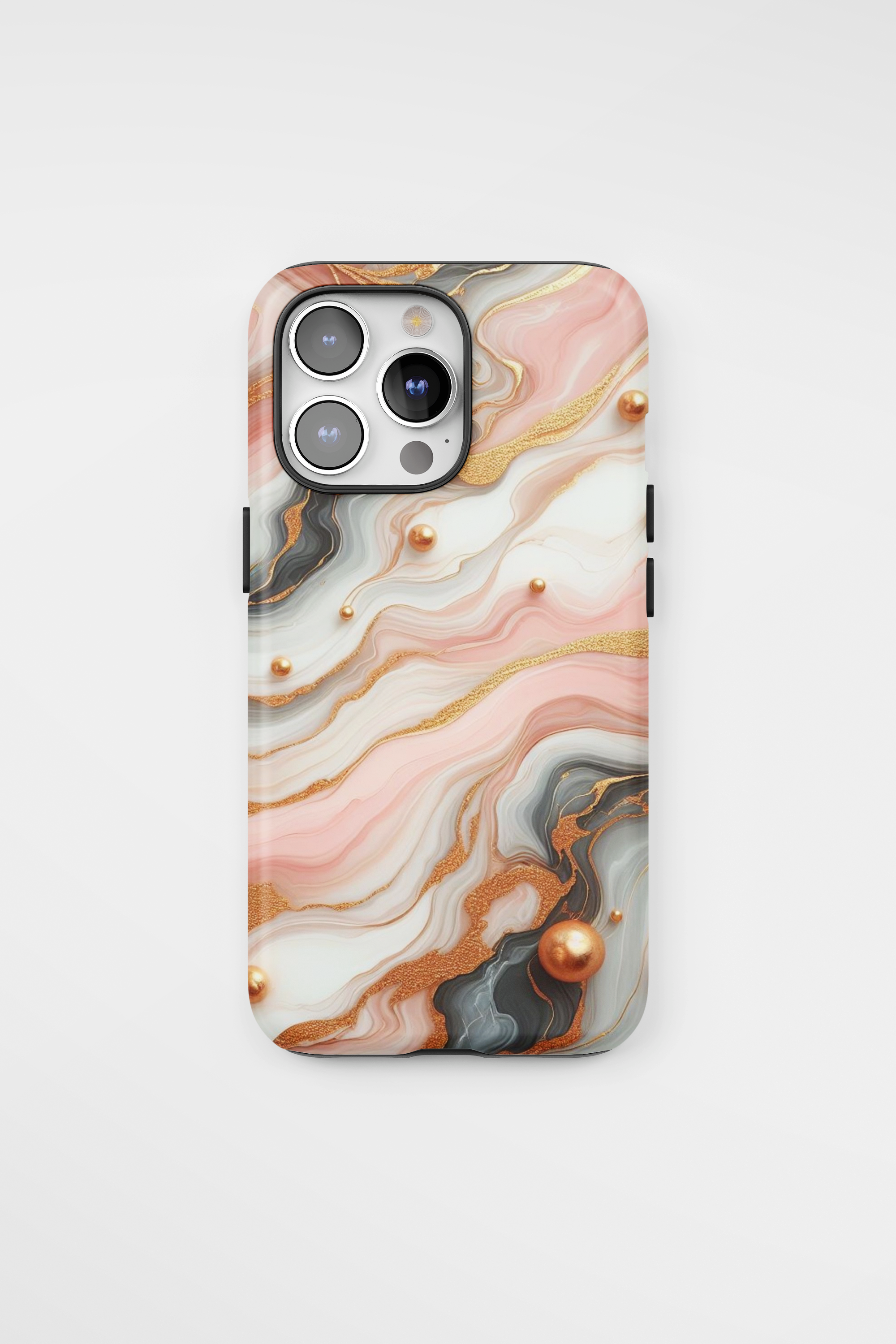 Силиконов Premium Marble Кейс за iPhone - Jewelry