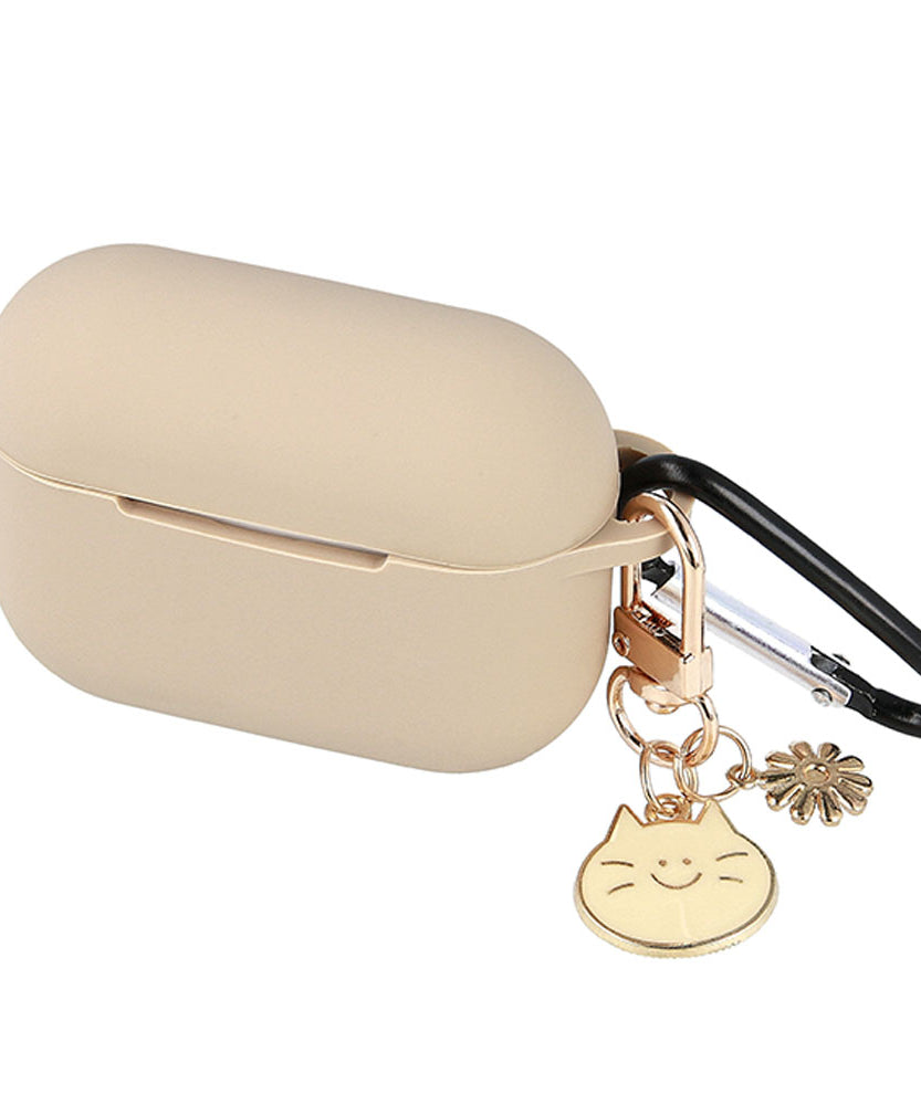 Силиконов калъф за AirPods - бежов