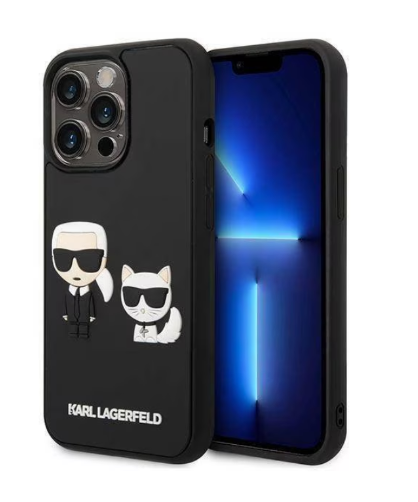 Оригинален кейс за iPhone 14 Pro - Karl Lagerfeld and Choupette