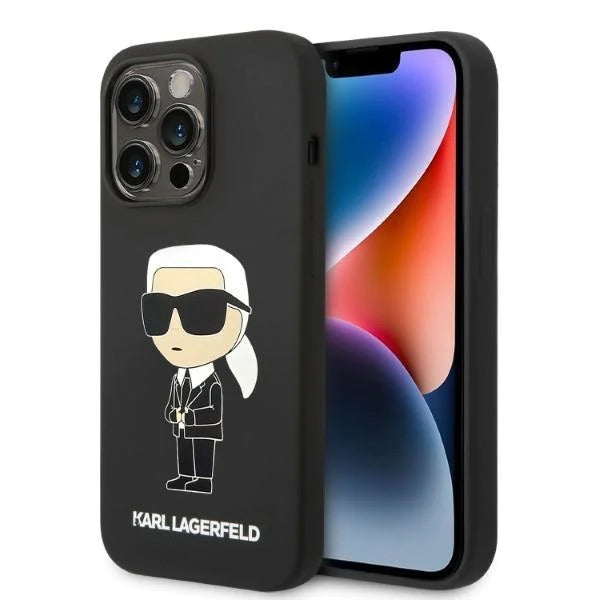 Оригинален твърд гръб за iPhone 14 Pro Max - Karl Lagerfeld Ikonik Magsafe