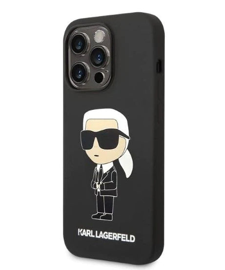 Оригинален твърд гръб за iPhone 14 Pro Max - Karl Lagerfeld Ikonik Magsafe