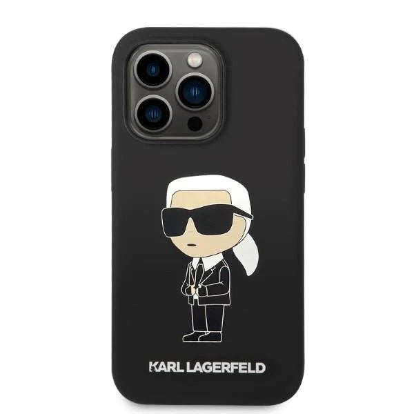 Оригинален твърд гръб за iPhone 14 Pro Max - Karl Lagerfeld Ikonik Magsafe