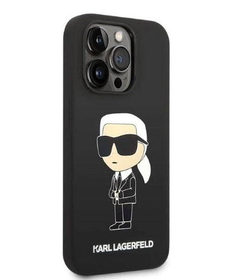 Оригинален твърд гръб за iPhone 14 Pro Max - Karl Lagerfeld Ikonik Magsafe