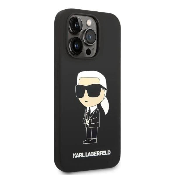 Оригинален твърд гръб за iPhone 14 Pro Max - Karl Lagerfeld Ikonik Magsafe