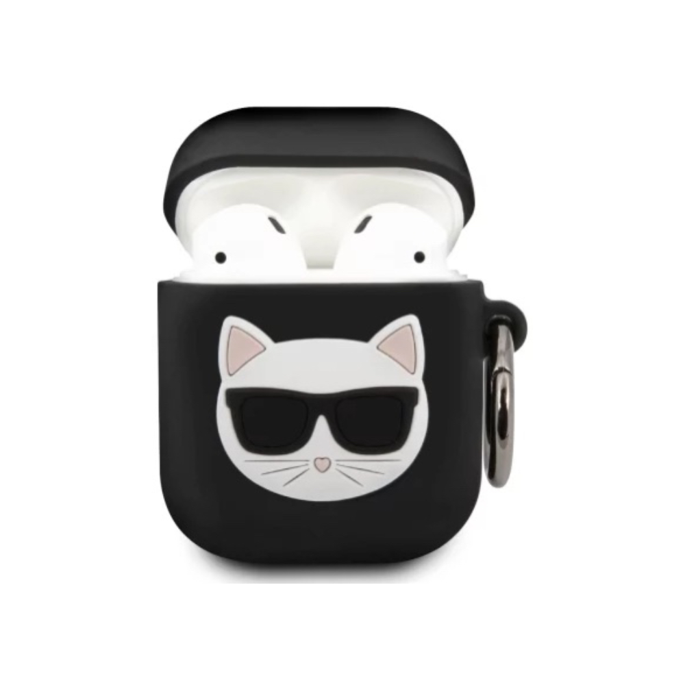 Оригинален силиконов калъф Karl Lagerfeld за AirPods 1/2