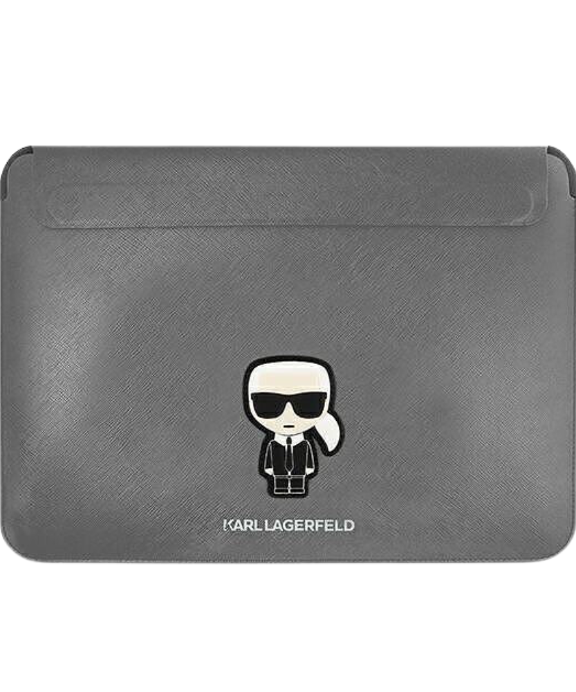 Калъф за лаптоп Karl Lagerfeld Sleeve 13/14" Grey Saffiano Ikonik Karl