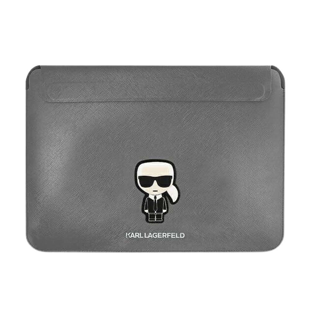 Калъф за лаптоп Karl Lagerfeld Sleeve 13/14" Grey Saffiano Ikonik Karl