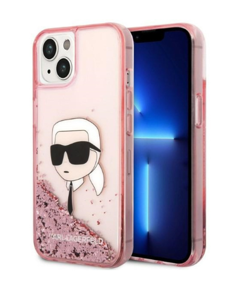 Оригинален кейс за iPhone 14 - Karl Lagerfeld Liquid Glitter Karl's Head