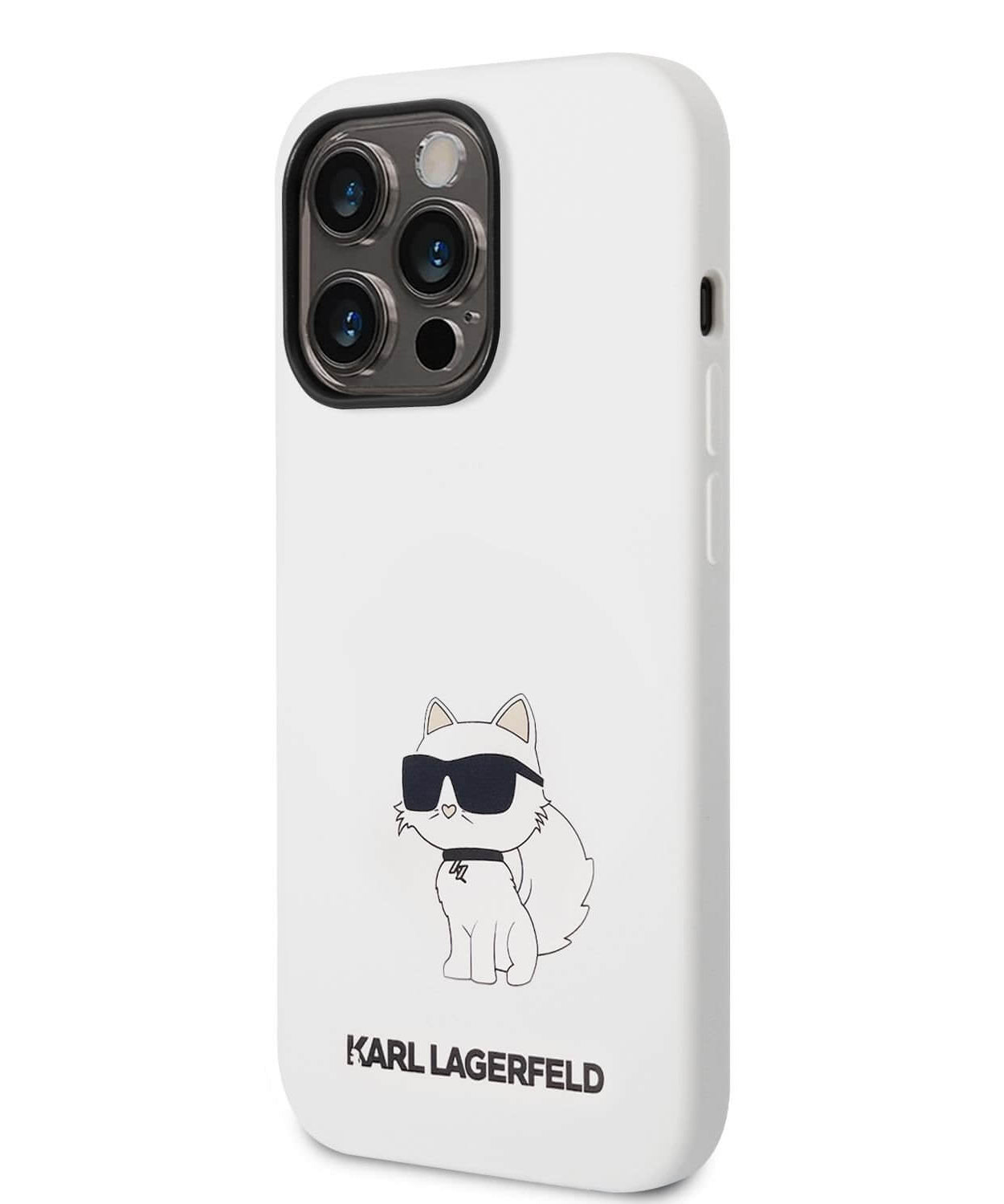 Оригинален твърд гръб за iPhone 14 Pro Max - KARL LAGERFELD Silicone Choupette MagSafe