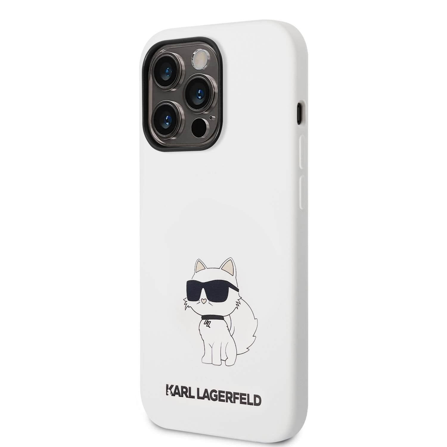 Оригинален твърд гръб за iPhone 14 Pro Max - KARL LAGERFELD Silicone Choupette MagSafe