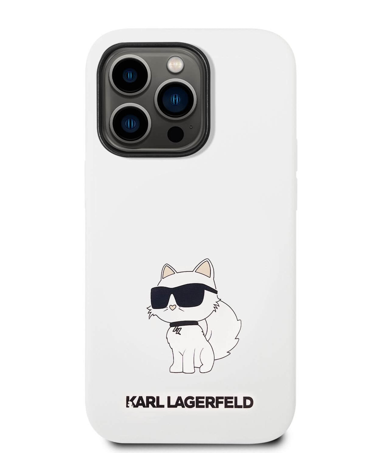 Оригинален твърд гръб за iPhone 14 Pro Max - KARL LAGERFELD Silicone Choupette MagSafe