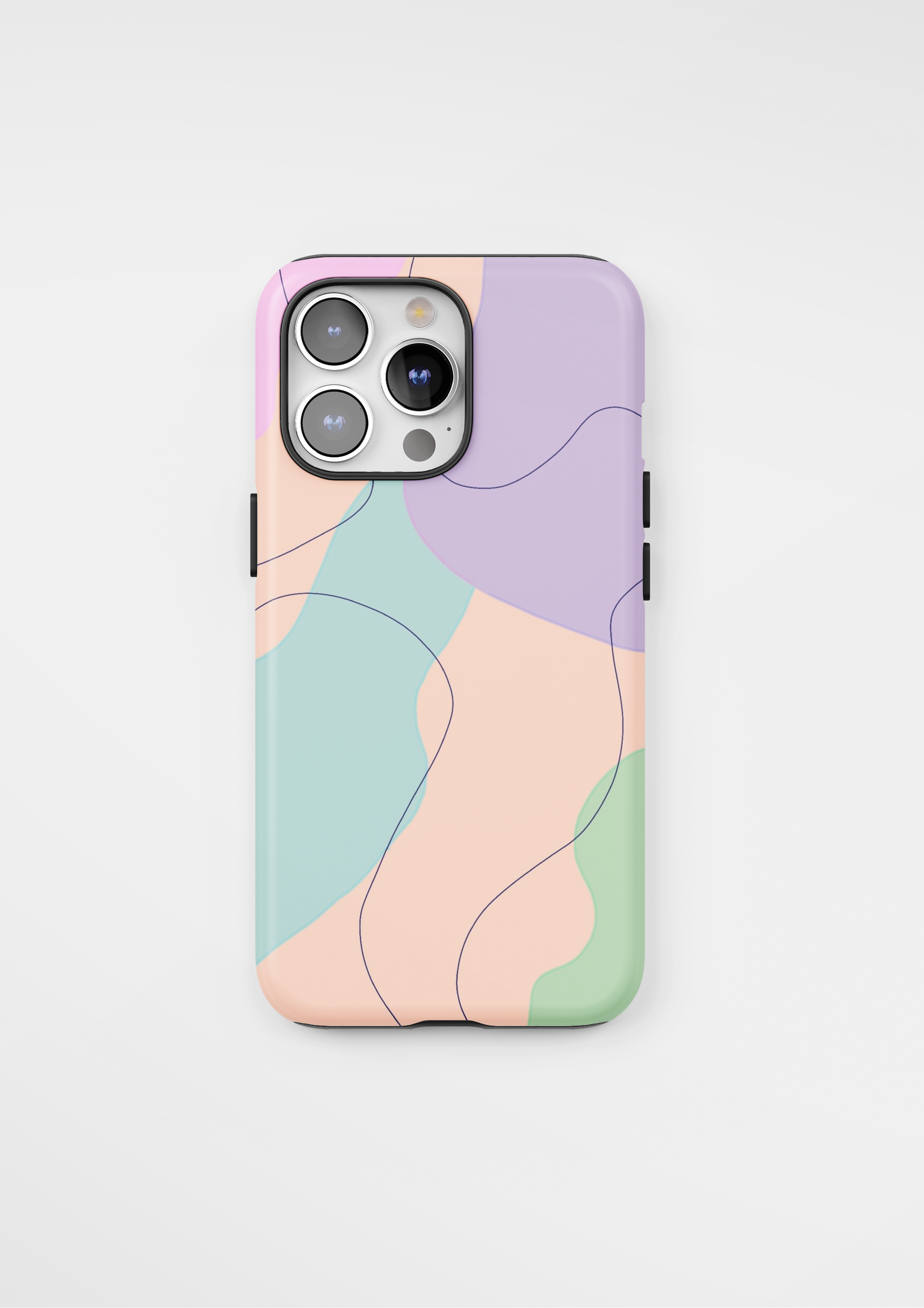 Силиконов Кейс за iPhone - Pattern Subtle Flow