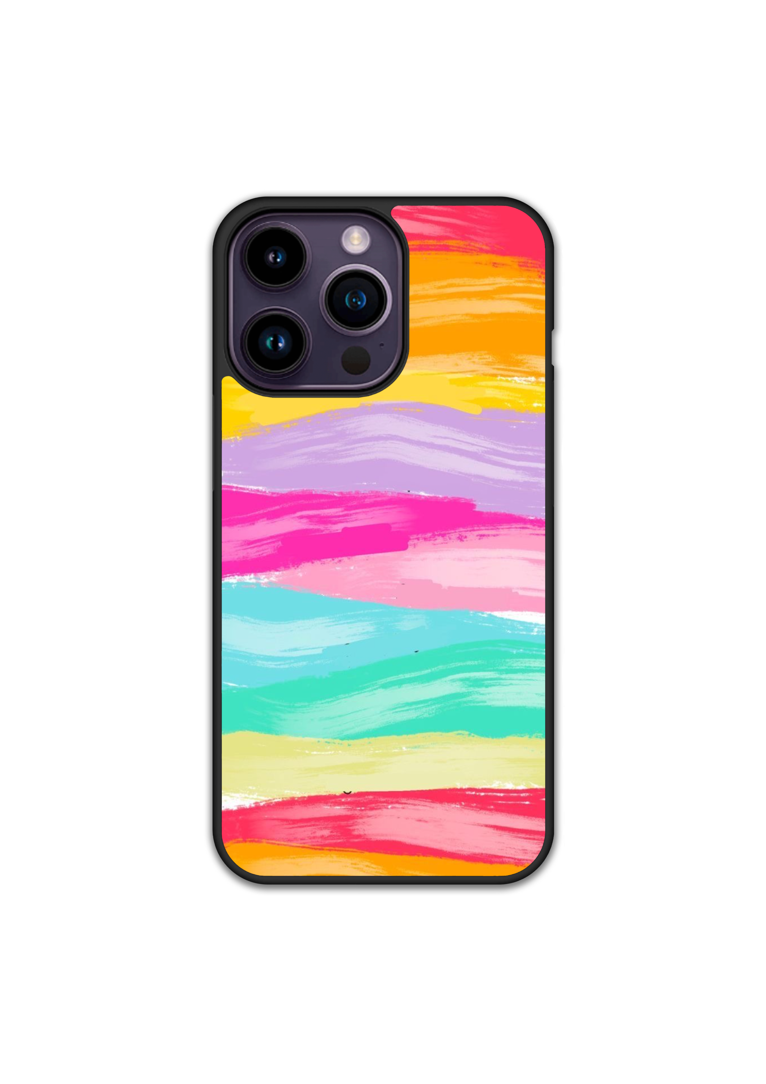 Силиконов Кейс - Pattern Pastel Paint Waves