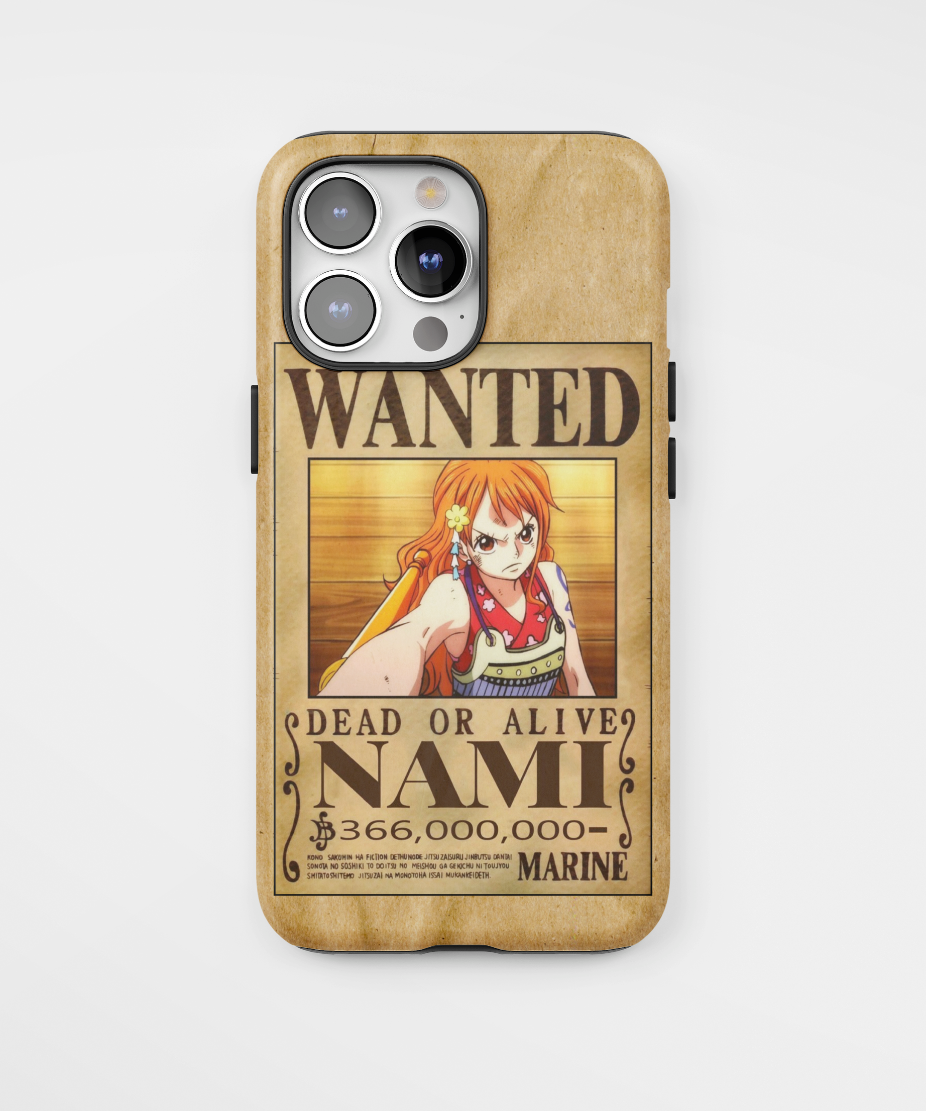 Силиконов One Piece Кейс за iPhone - Nami Wanted Poster