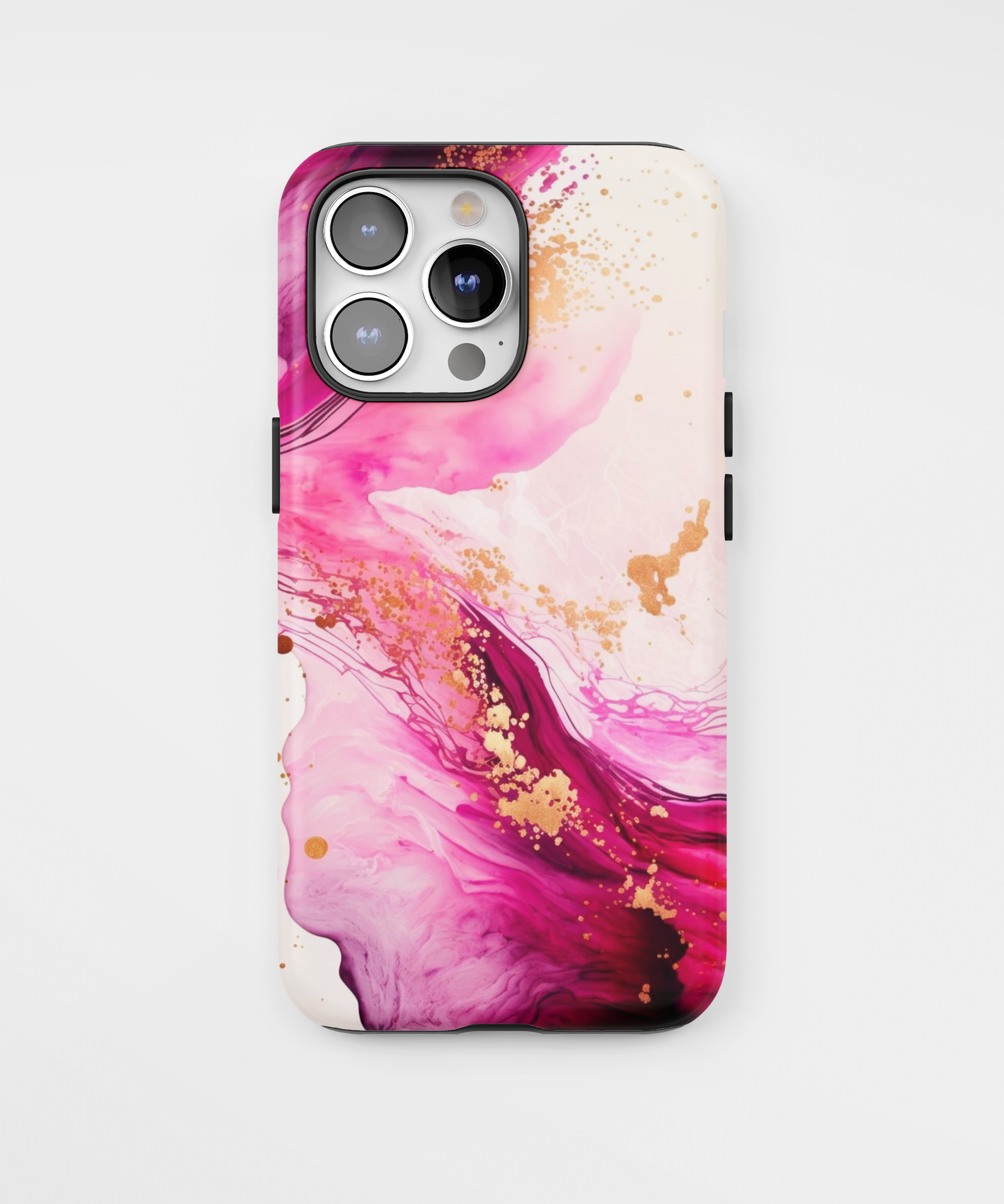 Силиконов Premium Marble Кейс за iPhone - Pink Realm