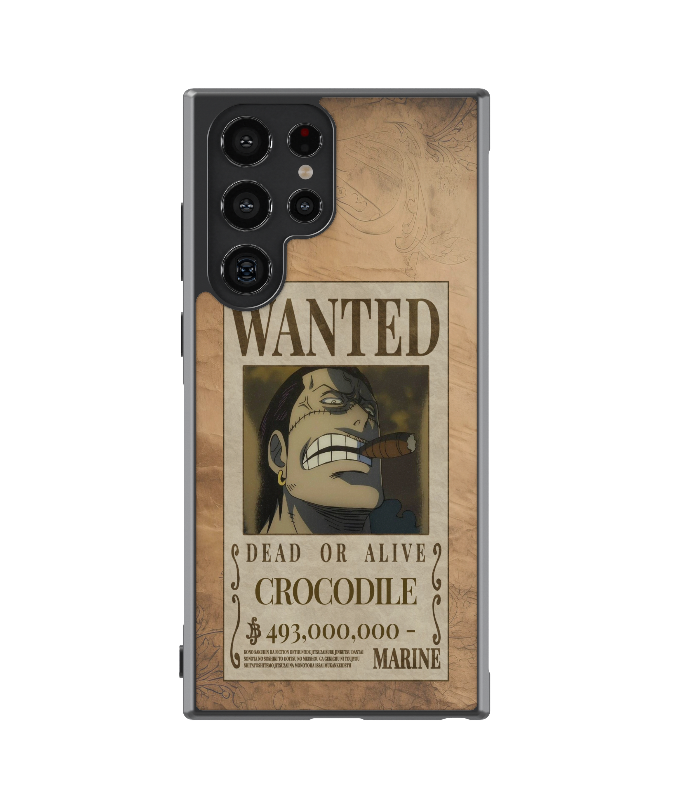 Силиконов One Piece Кейс - Crocodile Wanted Poster