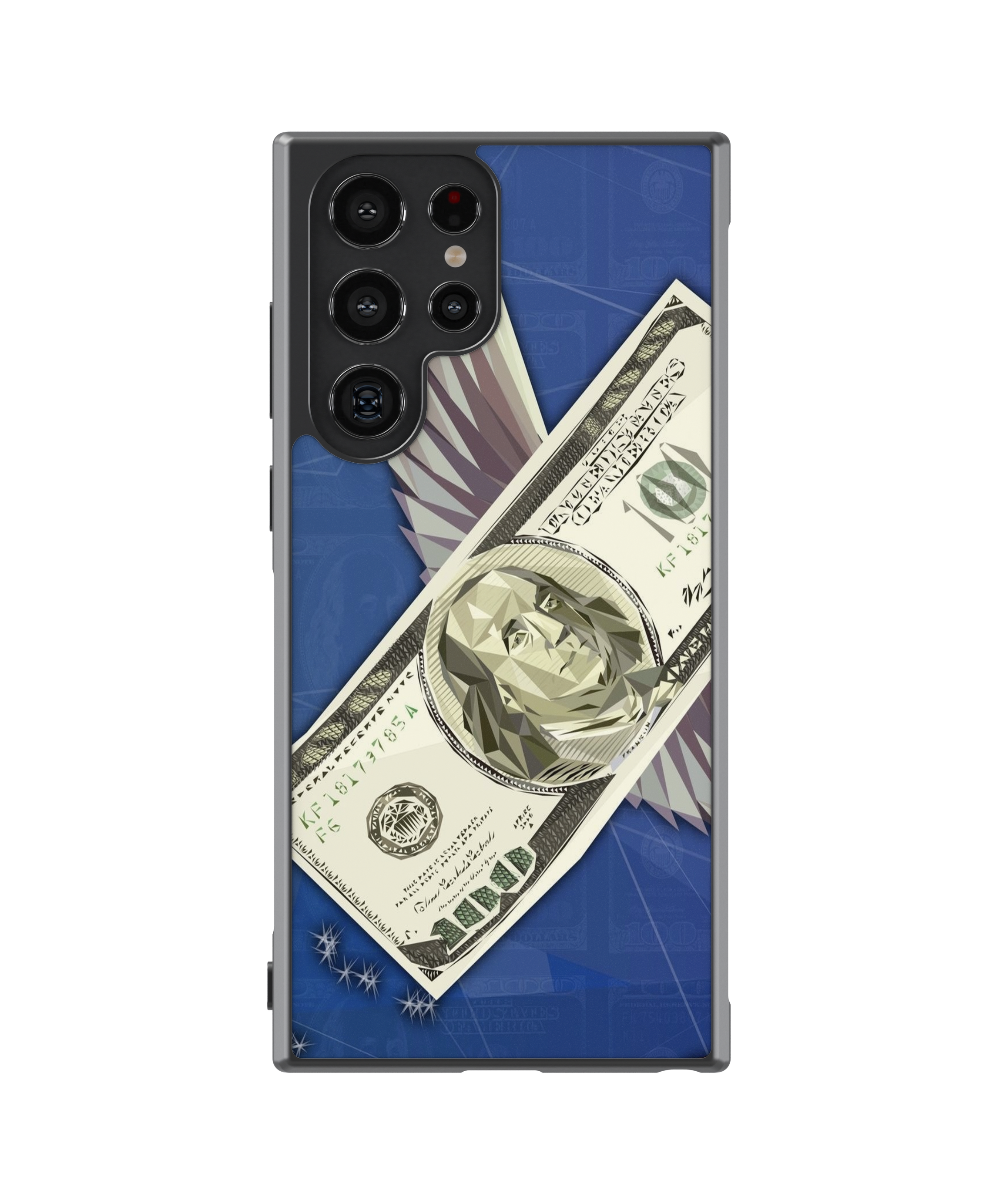 Силиконов Art Кейс - Flying Money