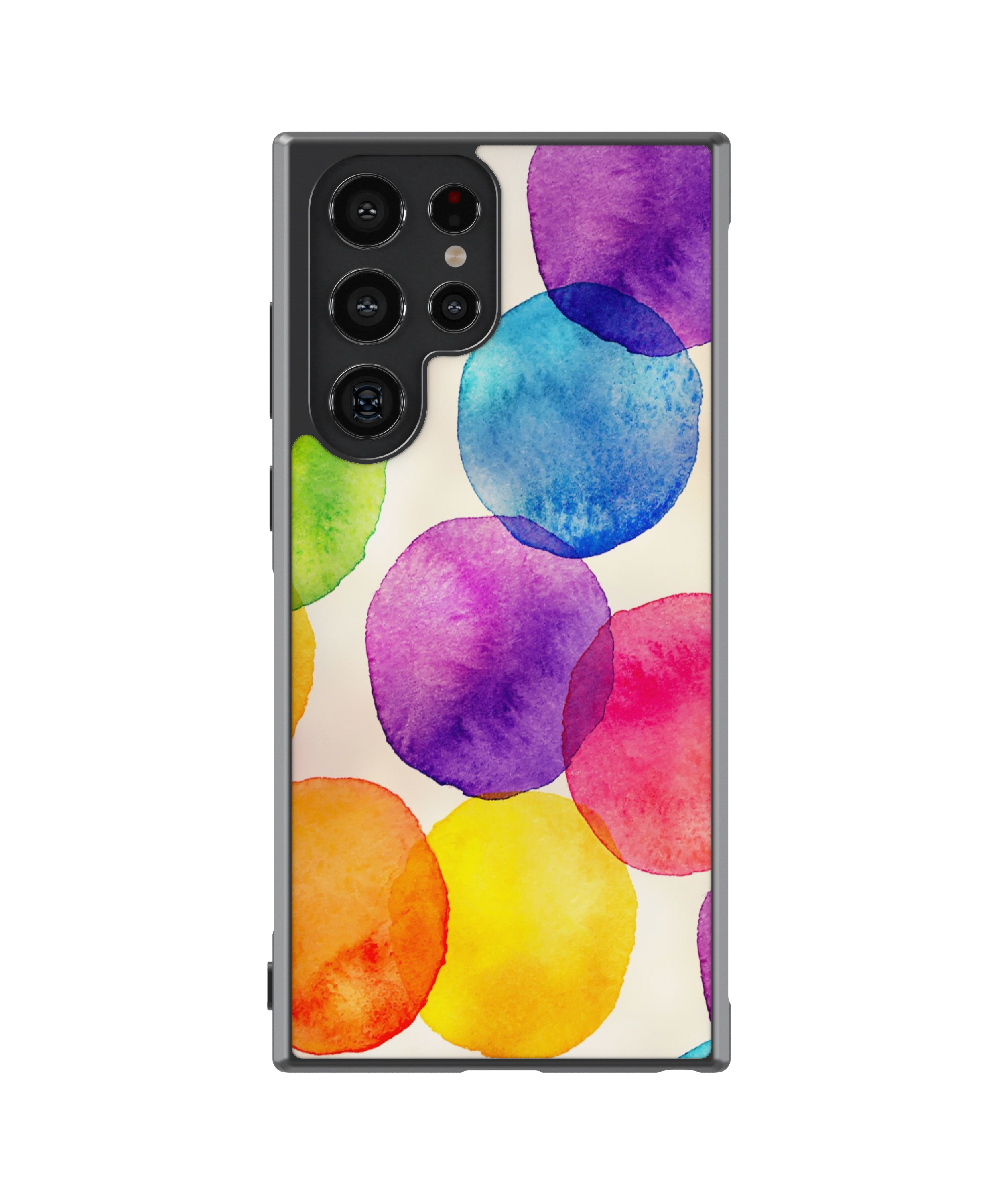 Силиконов Кейс - Pattern Watercolor Bubbles