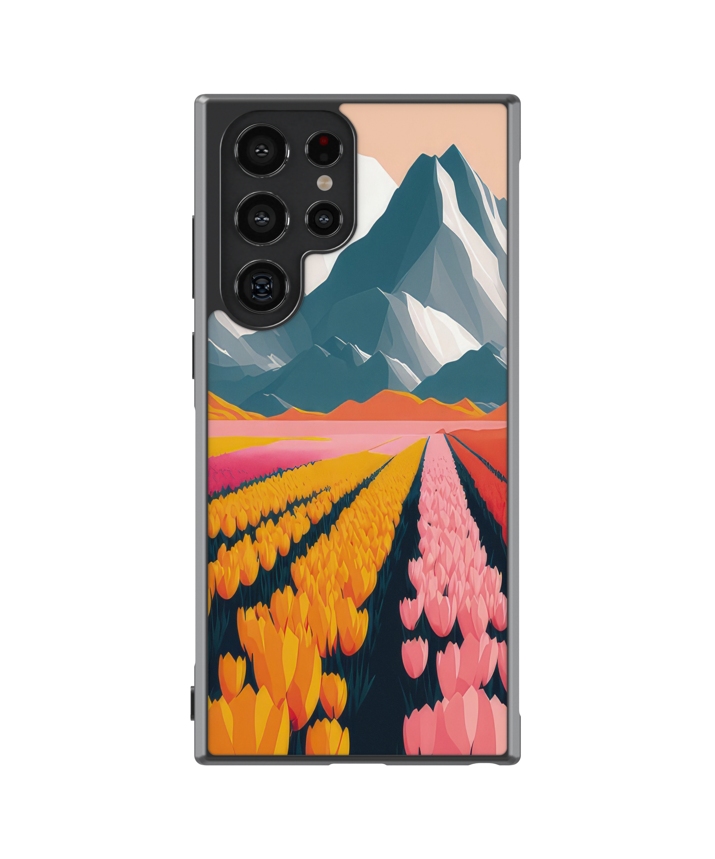 Силиконов Кейс - Art Paintings Flowers in the mountains