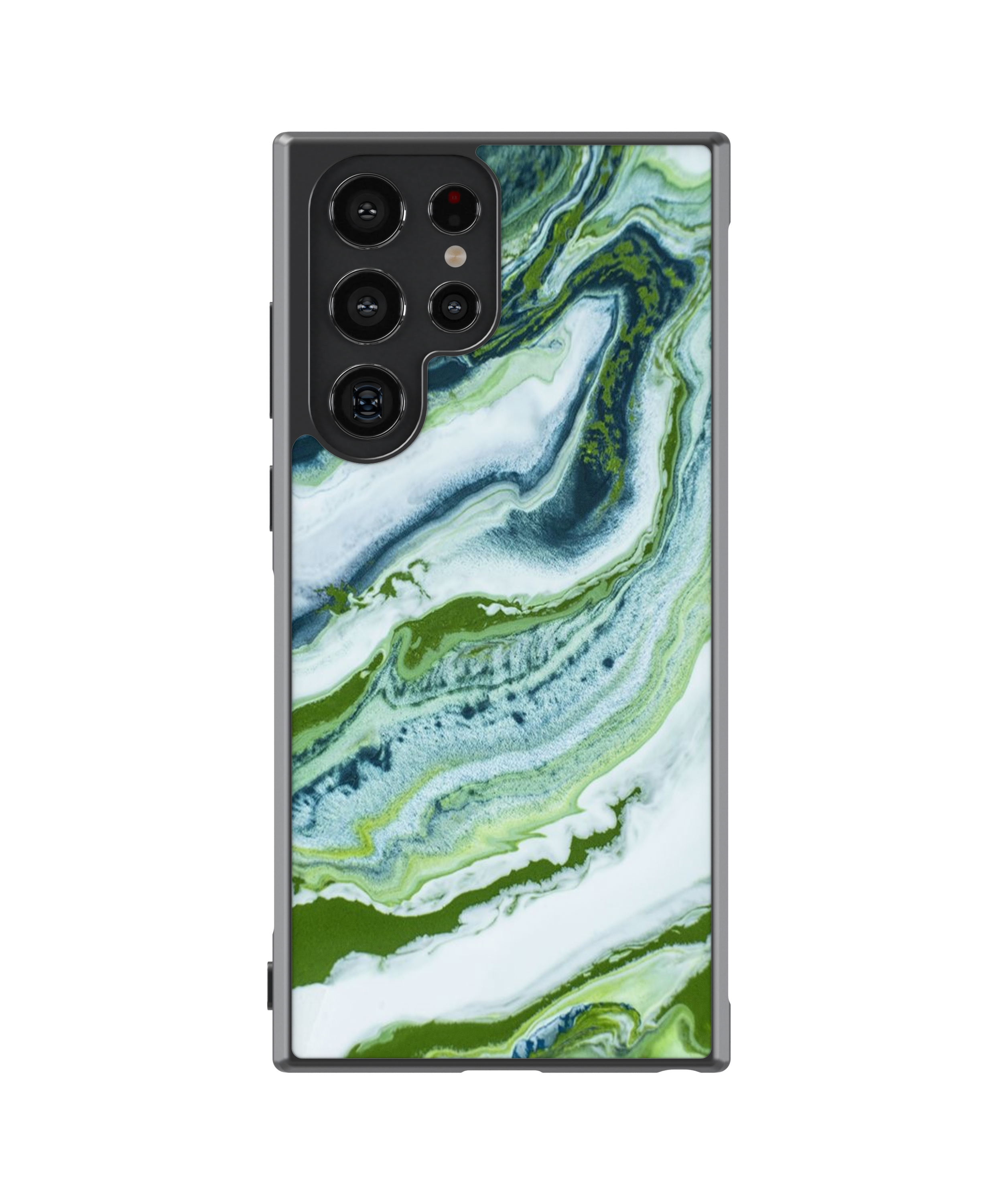 Силиконов Premium Marble Кейс - Green Dreams