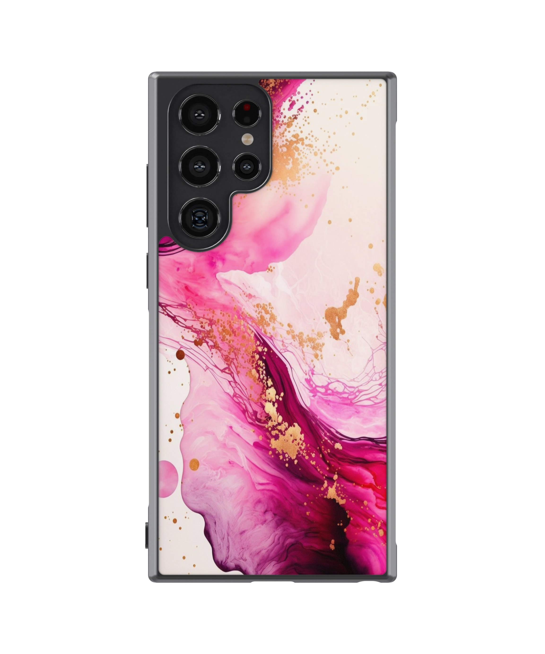 Силиконов Premium Marble Кейс - Pink Realm