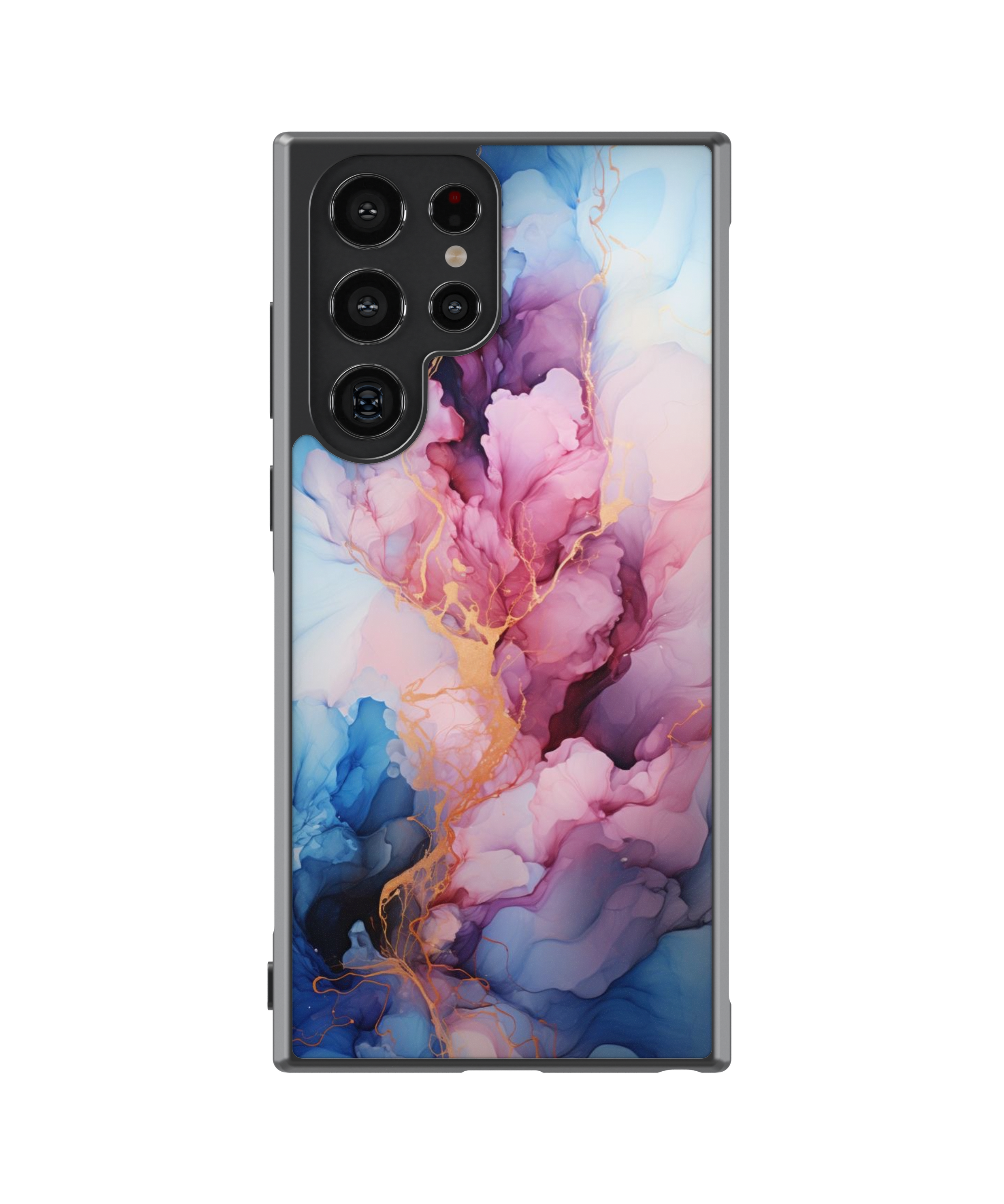 Силиконов Premium Marble Кейс - Flower World