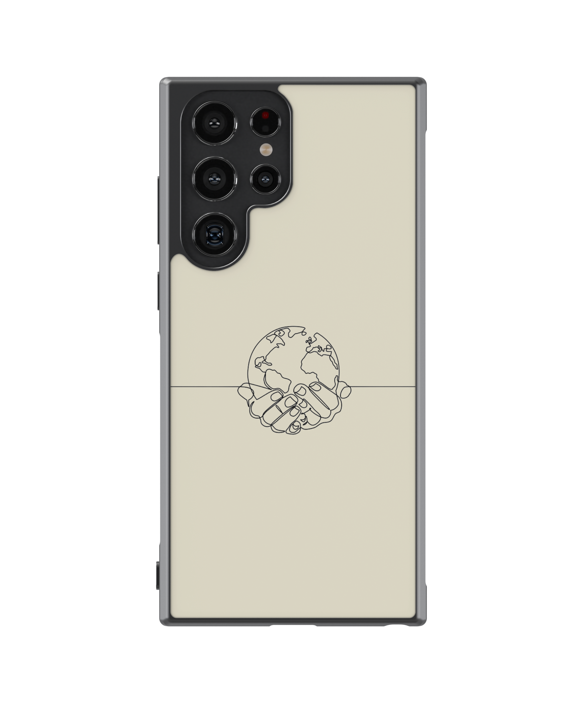 Силиконов Кейс - Line Art The World Is Ours