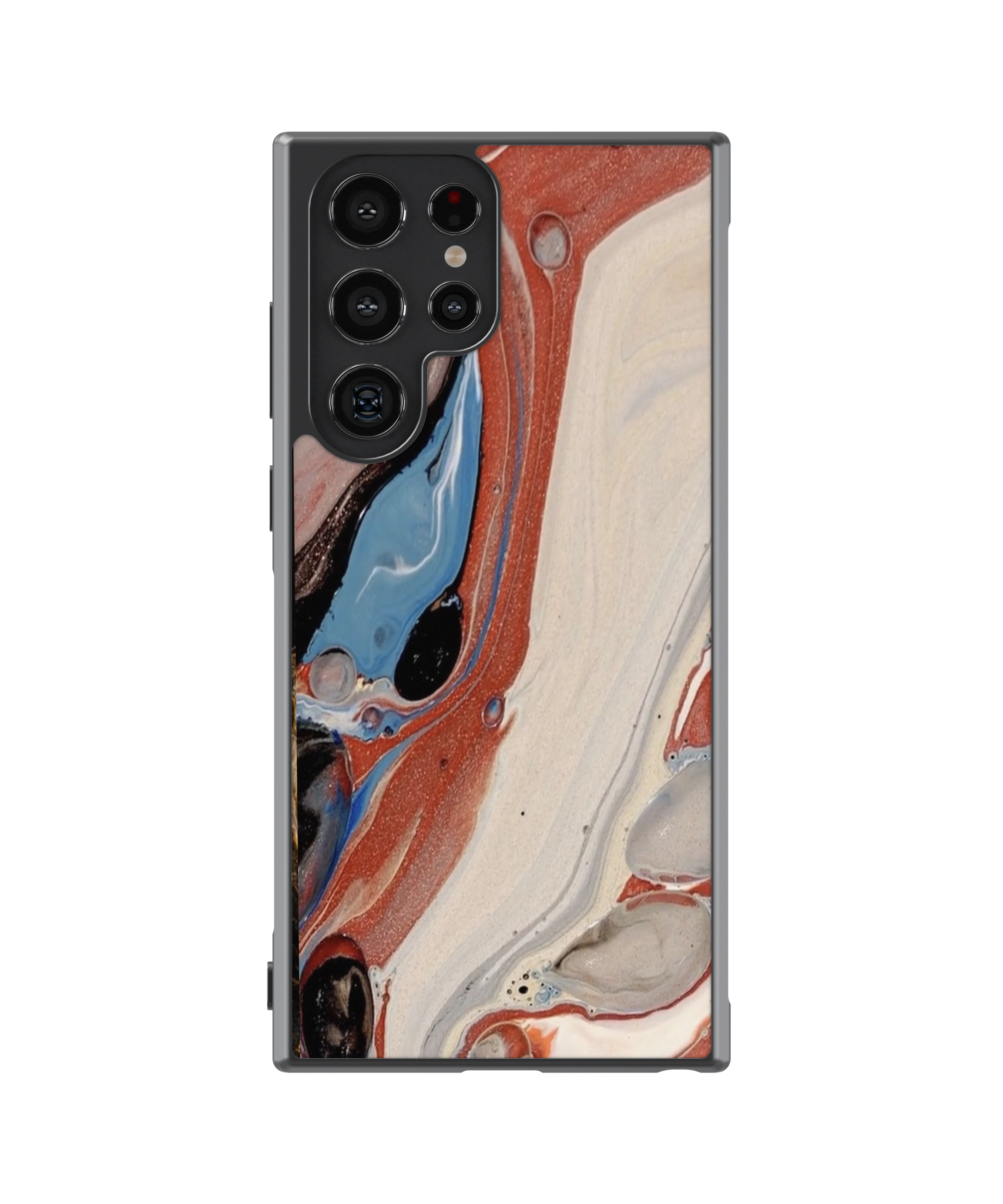 Силиконов Premium Marble Кейс - Waving Brush