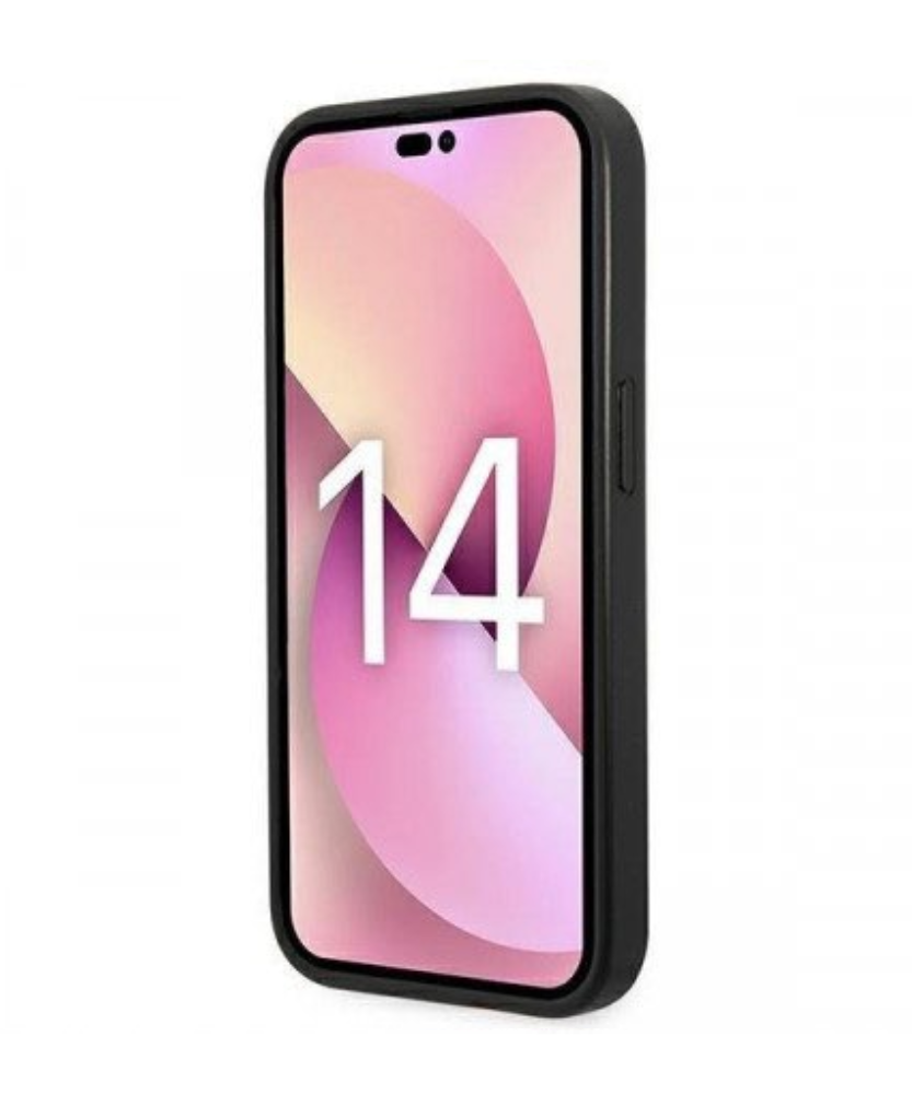 Оригинален кейс за iPhone 14 Pro - Karl Lagerfeld  Saffiano Choupette Head Patch