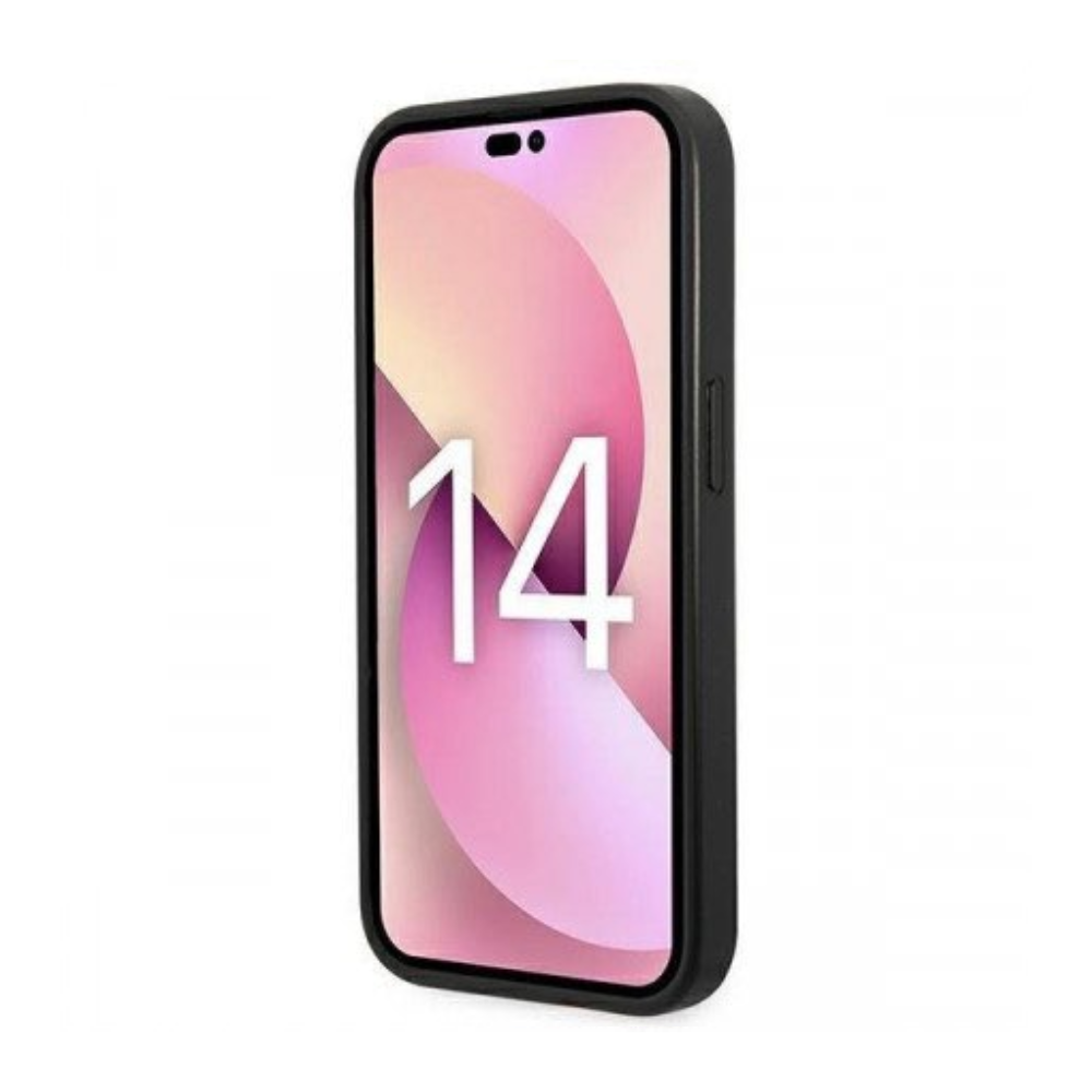 Оригинален кейс за iPhone 14 Pro - Karl Lagerfeld  Saffiano Choupette Head Patch