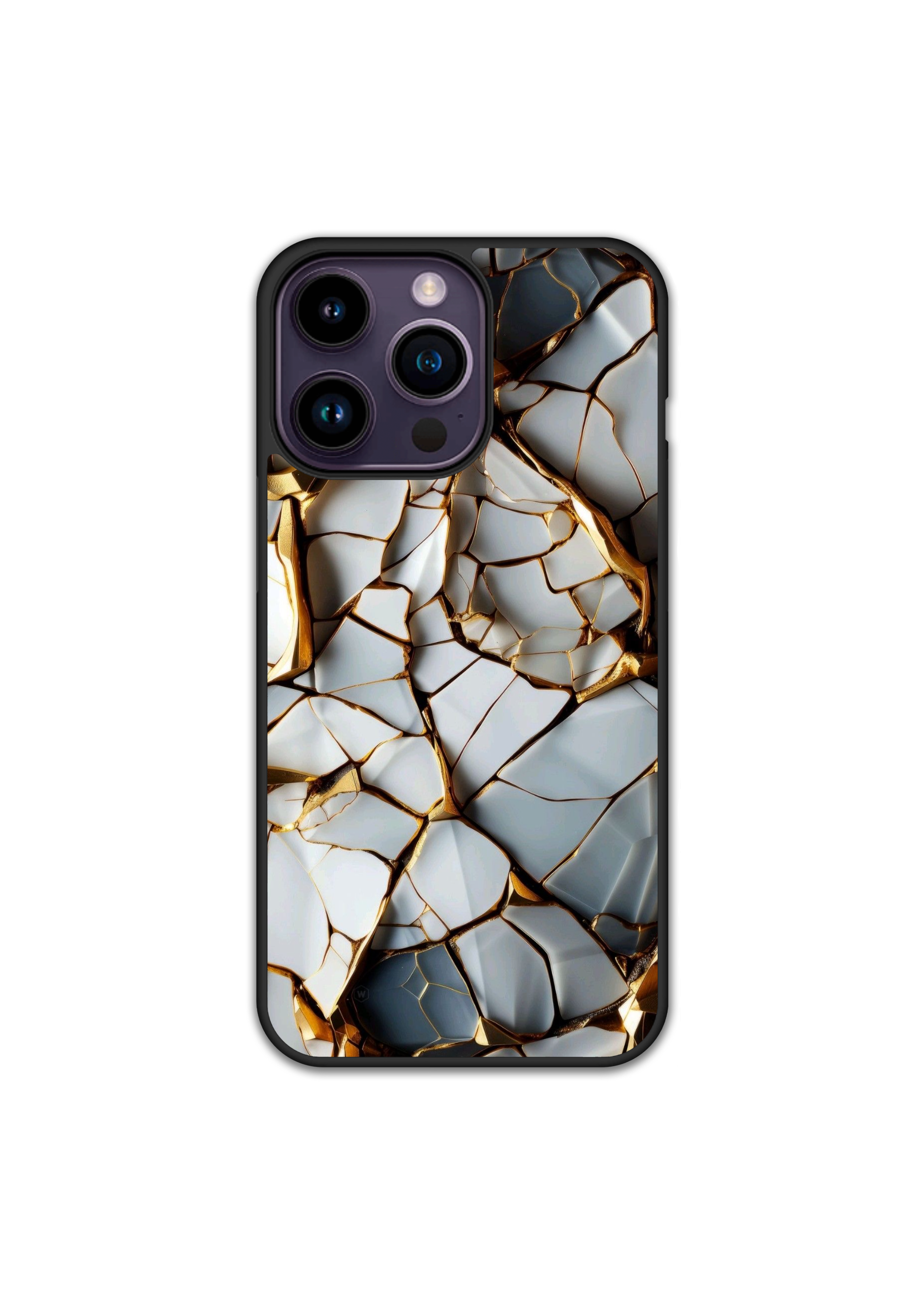 Силиконов Premium Marble Кейс - White Garden