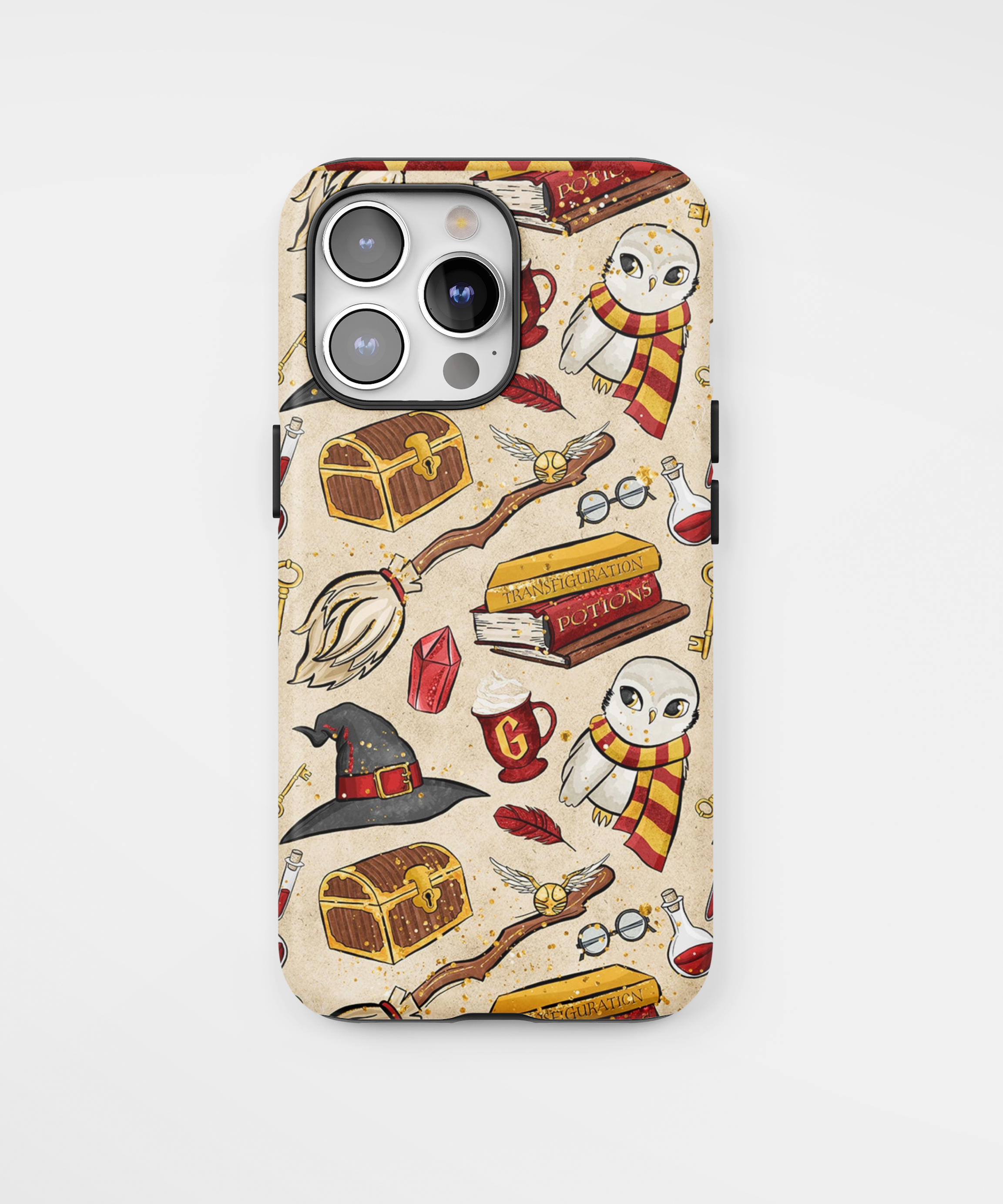 Силиконов Кейс за iPhone - Harry Potter Magical Motifs